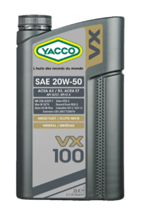 YACCO VX 100 20W-50 ACEA A3/B3 API SL/CF