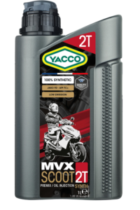 3337 kahetaktilise motorolleri seguõli, mootoriõli YACCO MVX SCOOT SYNTH 2T 1L, JASO FD, API TC+, ISO-L-EGD