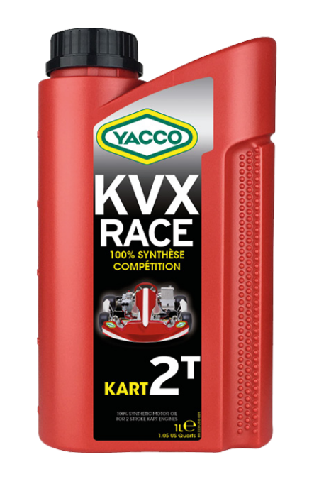 3339 kahetaktiline kardi mootoriõli YACCO KVX RACE 2T 1L, API TC+, CIK-FIA