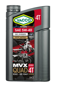3340 mootoriõli YACCO MVX QUAD 4T 5W40 4T 2L, JASO MA2, API SN