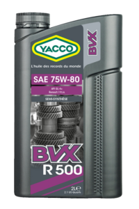 3406 transmisiooniõli, YACCO BVX R500 75W-80 2L, Peugeot, Citroen, PSA, Renault, API GL-4+
