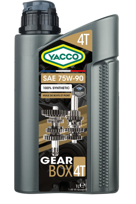 3451 transmisiooniõli mootorratastele, YACCO GEARBOX 4T 75W-90 1L, API GL4 / GL5
