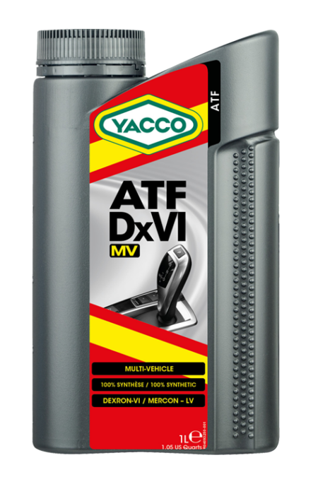 4093 ATF transmisiooivedelik YACCO ATF DxVI MV 1 L, DEXRON VI, punane, Aisin Warner AW-1, Honda ATF DW-1
